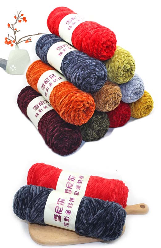 10 balls Skeins Chunky Supersoft Hand Warm 100g Chenille Velvet Wholesale Sweater Yarn Thread Crochet Knitting Wool