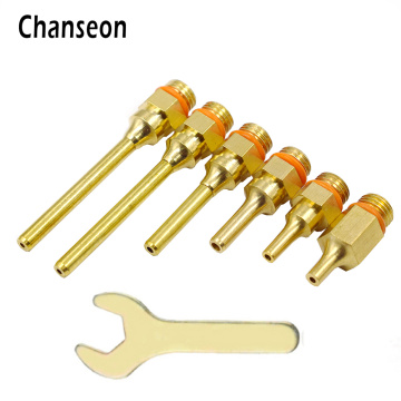 Chanseon Hot Melt Glue Gun Long Nozzle Copper For 40W 60W 80W 100W 150W Glue Gun 2.0x70mm 2.0x50mm 3.0x38.5mm 2.0x32mm