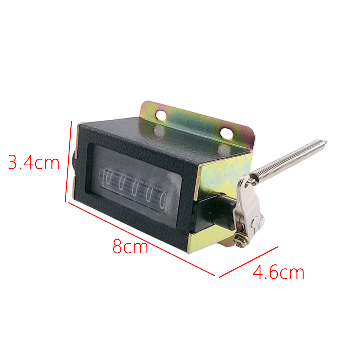 Hand Tally Stroke Click Counting Mount 5 Digits Resettable Mechanical Pull Stroke Mechanical Counter Manual