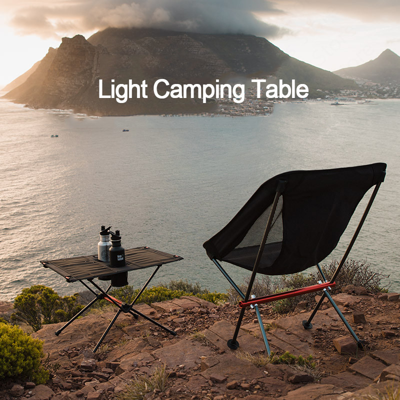 Naturehike Camping Table Ultralight Nylon Wear Resistant Portable Foldable Camping Fishing Tourit Table With 2 Water Cup Bags
