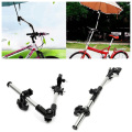 Wheelchair Umbrella Connector Stroller Stainless Steel Umbrella Stands Any Angle Swivel Bicycle Umbrella Holder Rain Gear Tool