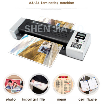 Cold & hot Laminator A3/A4 paper photo Laminating machine photos documents laminator suitable for office home 1000w