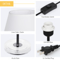 Modern Nightstand Lamps with Acrylic Base