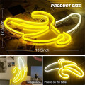 Neon Light Sign Banana Neon Signs Neon Pub LED Neon Lights Art Wall Decorative for Room Wall Kids Bedroom Gift Party Bar Decor