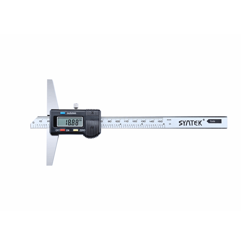 0.01mm Electronic Digital Depth Gauge 0-150mm/200mm/300mm LCD Depth Vernier Caliper Stainless Steel Micrometer Measuring Tools