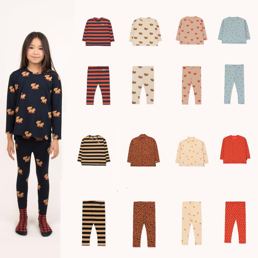 Pre-sale 2020 TC autumn/winter children's cotton home underwear set for boys and girls cartoon pajamas set