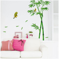 Nature Green Bamboo Forest Wall Sticker PVC Removable Plane Plant Mural Home Decor Wall Decal For Living Room Bedroom Decoration