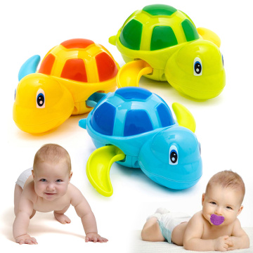 Hot Cute Cartoon Animal Turtle Classic Baby Water Toy Baby Swimming Turtle Wound Chain Clockwork Kids Beach Bath Toys