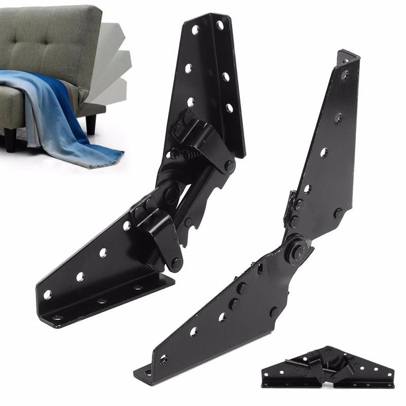 metal Steel Black Sofa Bed Bedding Furniture Adjustable 3-Position Angle Mechanism Hinge Hardware