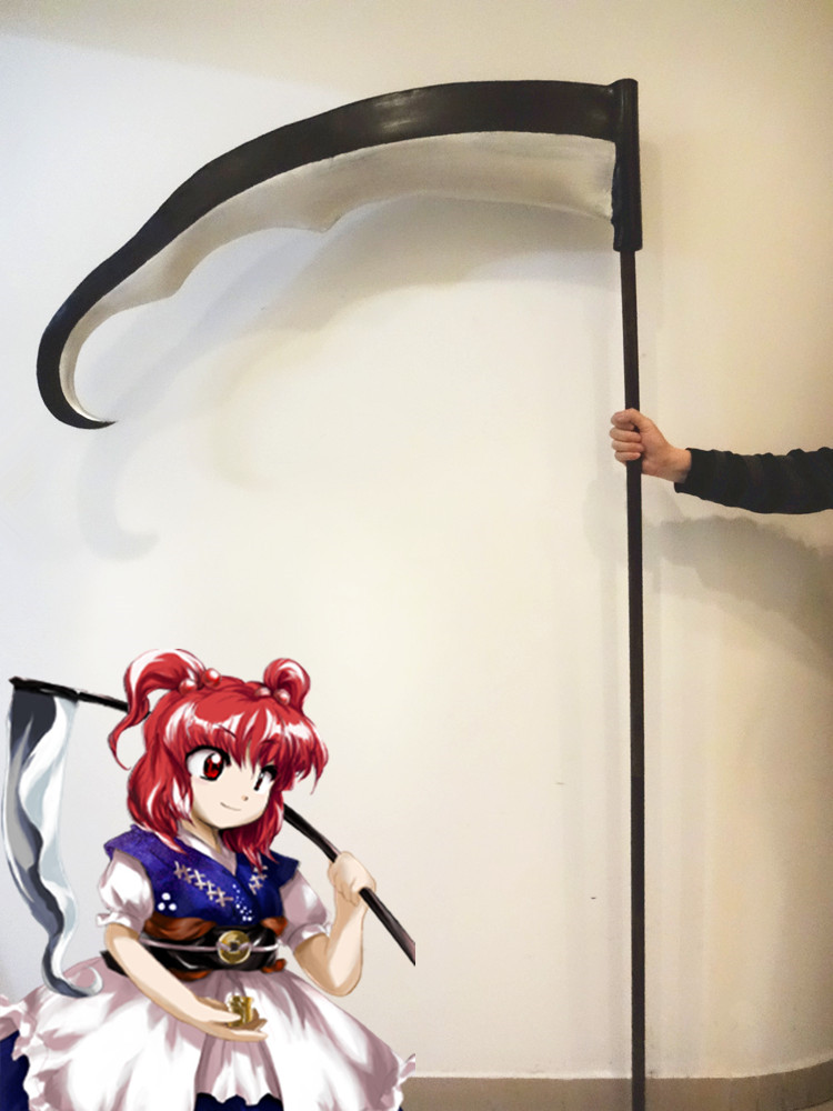 Anime Touhou Project Onozuka Komachi Cosplay Sickle Prop Game Touhou Project Cosplay Weapon Prop