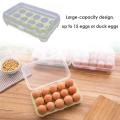 15 Grid Plastic Egg Container Case Refrigerator Fresh Storage Boxs Kitchen Tools Portable Wild Picnic Egg Organizer