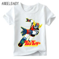 Baby Boys/Girls Japan Comic Mazinger Z Retro Print T shirt Summer Children Cartoon Tops Kids Funny T-shirt,ooo5186