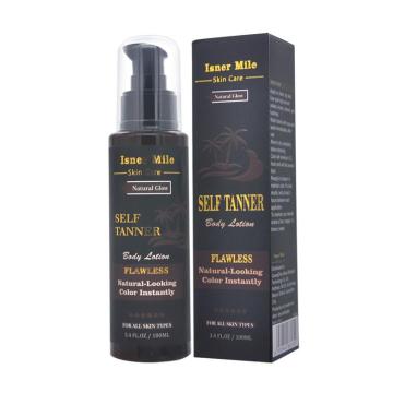 Long Lasting Sunless Tanning Self Tan Organic Self Tanner Natural Tan Mousse Long Lasting Bronze Fake Tan Body Lotion 100ML
