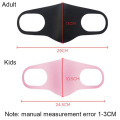 3Pcs/Set Washed Sponge Girl Kids Adult Mouth Masks Dust-proof Windproof Face Protection Anti-Fog Keep Warm Breathable Party Mask