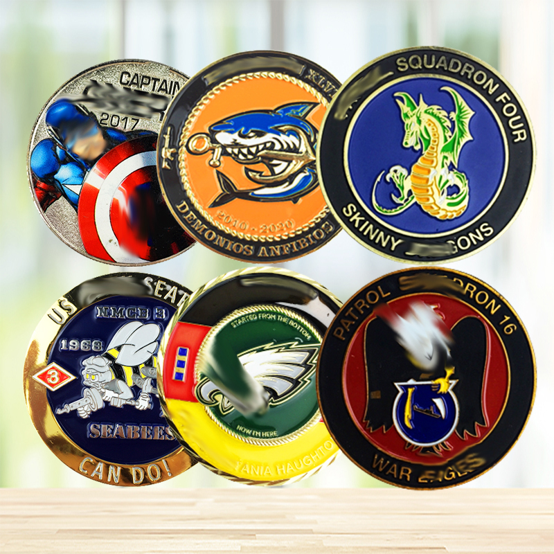 Promotion Of Beautifully Designed Zinc Alloy Coins Columbia Bronze Metal Eagle Custom Challenge Coins3