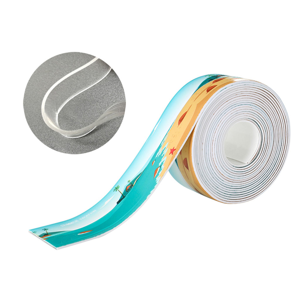 Acrylic Wall Sealing Strip WaterproofMold Proof Adhesive Sealing Tape Bathroom Toilet Repair Tape