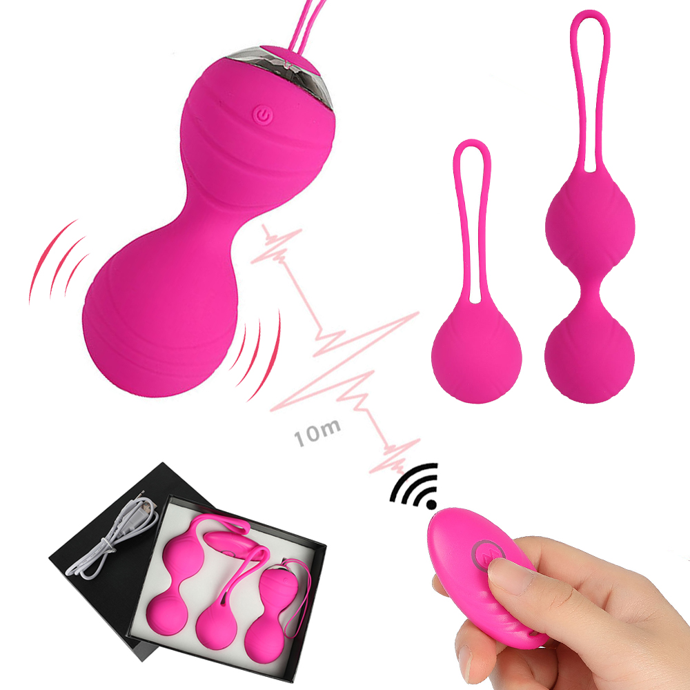 10 Speeds Vibration Wireless Remote Kegel Ball Vaginal Tighten Exercise Trainer Ben Wa Vibrator Sex Toys for Women Sex Products