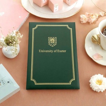 Luxurious Gold Foil Certificate Cover Design