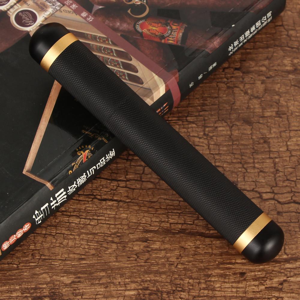 GALINER Cigar Tube Single Holder Portable Light Metal Mini Cohiba Cigars Humidor Black Aluminium Tubes