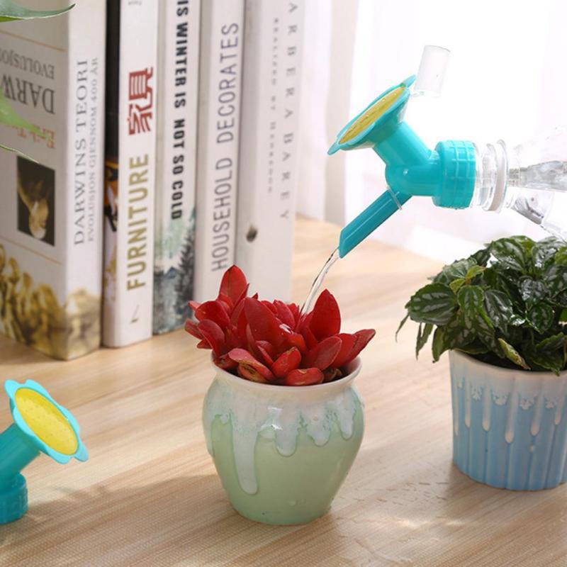 1PC 2 In 1 Plastic Watering Sprinkler Nozzle For Flower Bottle Watering Cans Sprinkler Home Garden Flower Plant Water Sprinkler