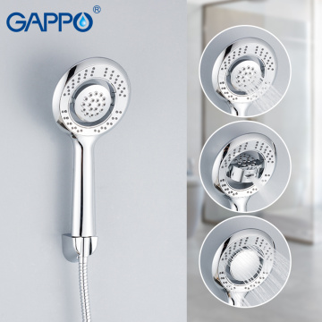 GAPPO Shower Head Water Saving Round ABS Chrome Rainfall Shower Head Booster Bath Shower High Pressure Handheld Hand Shower