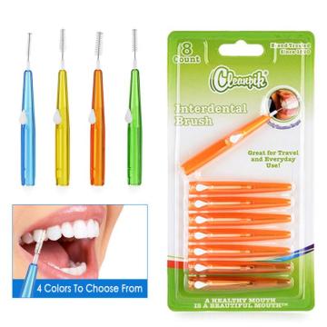 Cleanpik Interdental Toothbrush Straight Push And Pull Between Teeth Adult Orthodontic Toothbrush Interdental Brush Oral