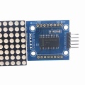 MAX7219 LED Microcontroller Dot Matrix Module Microcontroller 4 In One Display with 5P Line 4 in 1 Red/Green/Blue tv LED display