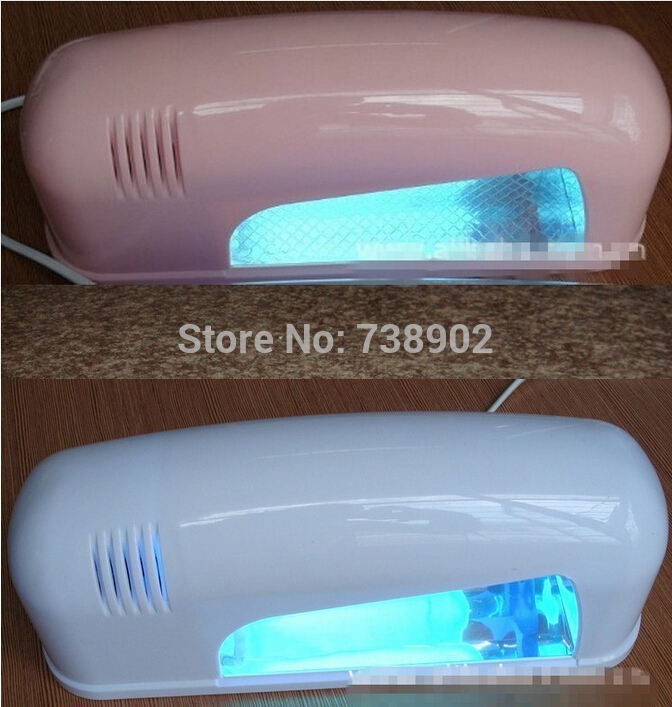 1pc 2019 New Nail Art Polish Dryer Fingernail Enamel Drying Machine Tool 9W Stoving UV Lamp Gel Nail Kit , 110V-220V White