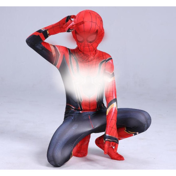 Amazing Iron Costume Kids Adult Bodysuit Suit Children Cosplay Halloween Costume For Kids Boy