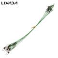 Lixada 10PCS Nylon-coated Stainless Steel Leader Fishing Trace Spinner Fishing Wire Rig with Snap Swivels Fishing Tackle Lures
