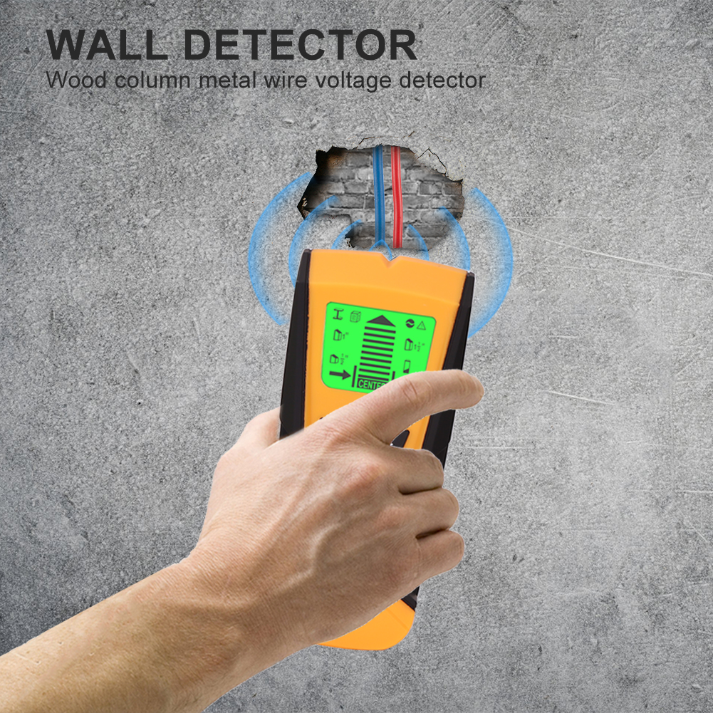 3 In 1 Wall Detector Metal Live Wire & Stud Finder Wood Stem Center Detector With Probe Wall Scanner Metal Detector