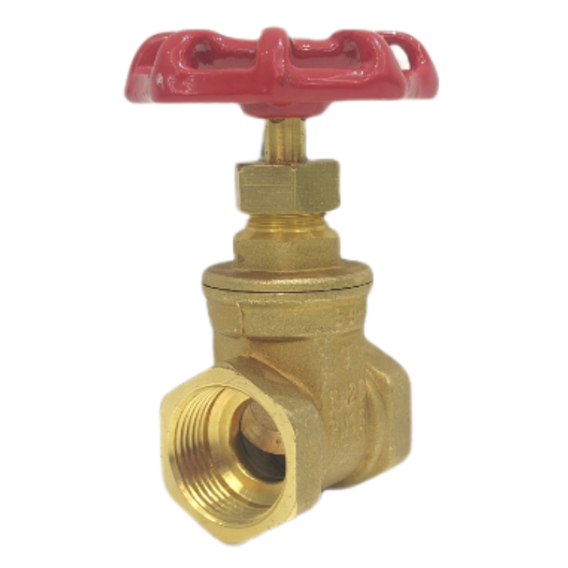 Threaded brass gate valve