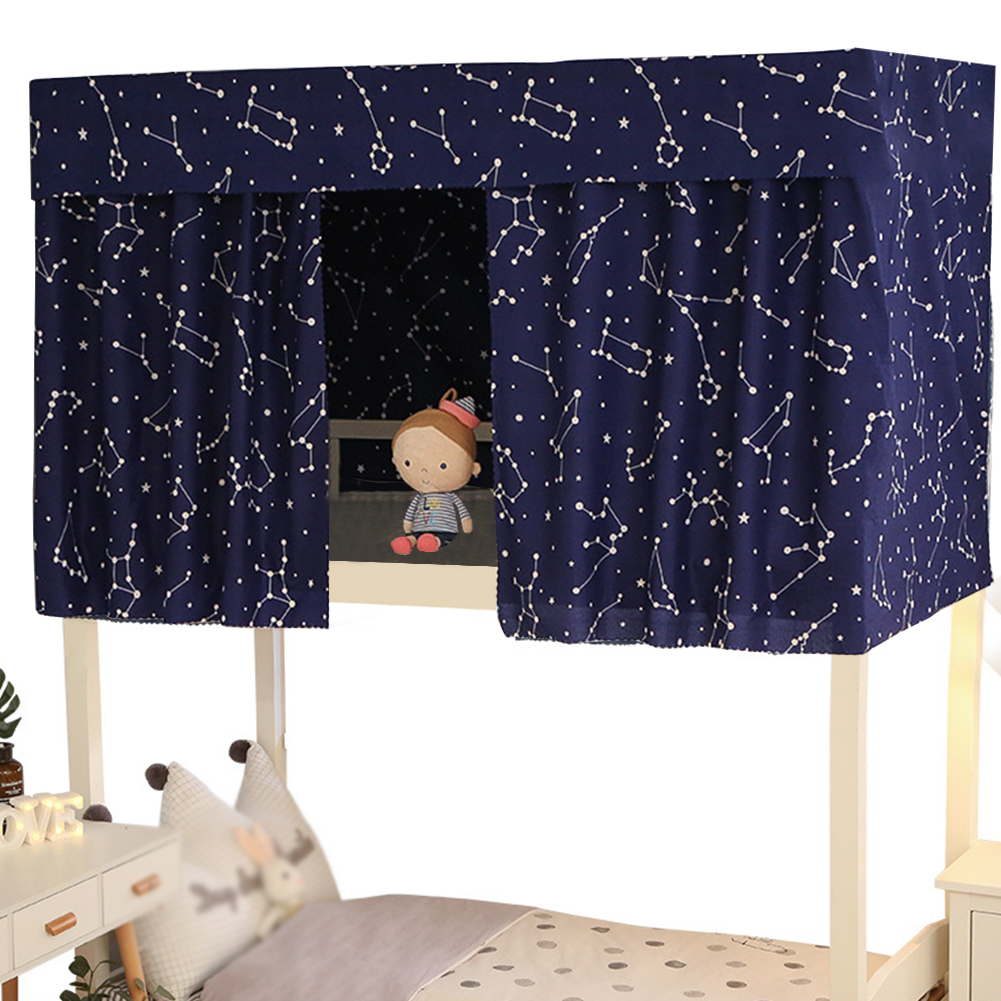Cloth School Breathable Bed Curtain Student Dormitory Single Decor Dustproof Home Mosquito Protection Shading Elegant Printed