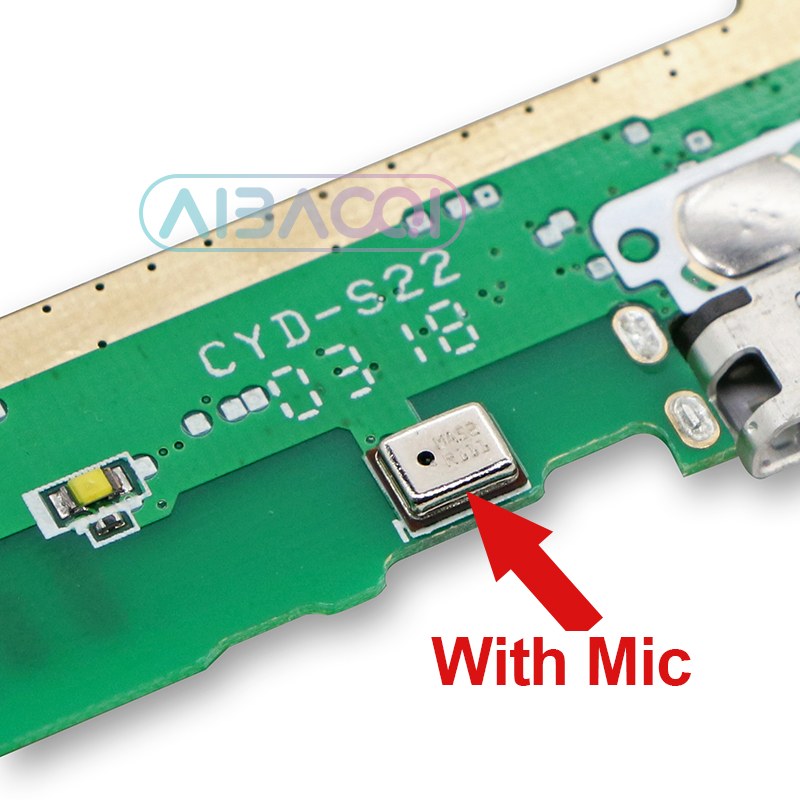 AiBaoQi New Original Usb Plug Charge Board For Oukitel K6000 Plus Mobile Phone Flex Cables Charging Module phone Mini USB Port