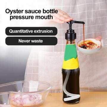 Syrup Bottle Nozzle Pressure Oil Sprayer Household Pump Push-type Bottles Stopper Dispenser Plastic Kitchen Specialty Tools