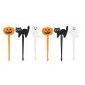 6pcs Lunch Decoration Bento Accessory Food Pick Halloween Decoration