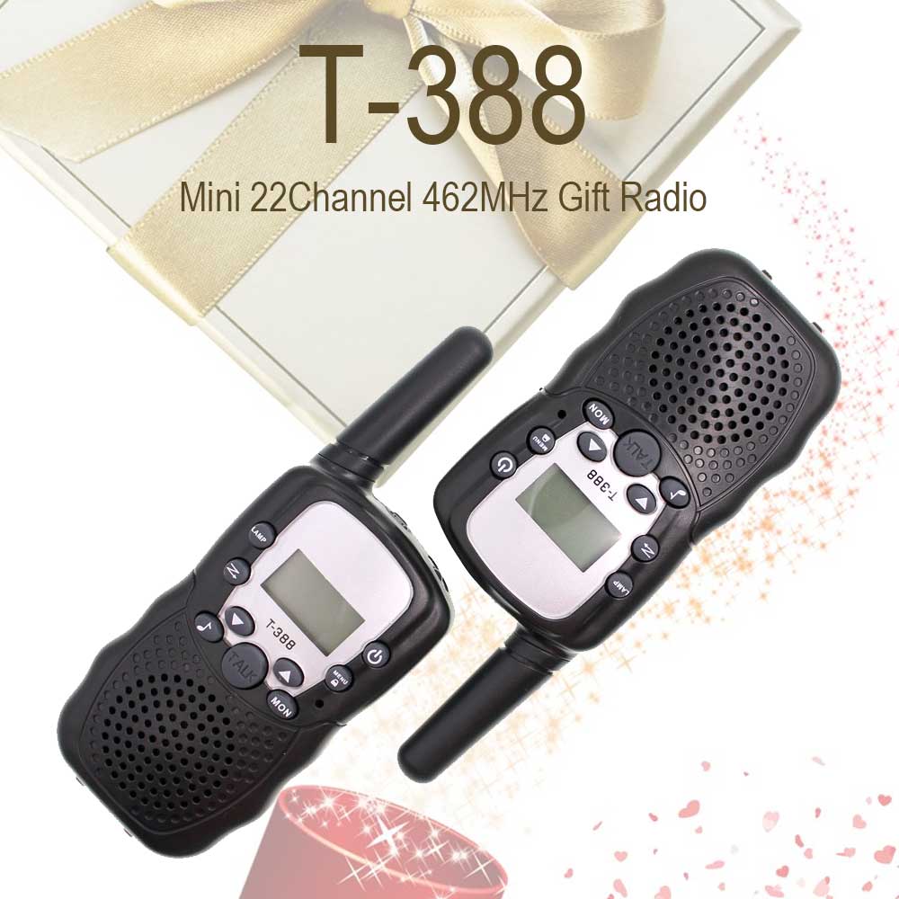 2 pieces T388 RT388 Auto Multi-Channels 2-Way Radios Bellsouth Walkie Talkie T-388 walkie talkie for kids