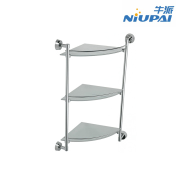 Durable Triple Glass Storage Shelf