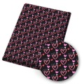 Valentine's Day Polyester Cotton Fabric Heart Love Printed Cloth DIY Mask Handmade Clothes Materials Home Textile 45*145cm 1pc