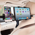 2 In 1 Universal Car Tablet PC Phone Holder Rack 360 Degree Back Seat Headrest Mount Stand Bracket Mobile Phone Holder