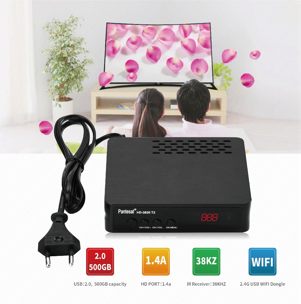 DVB T2 TV Tuner DVBT2 DVB C Tuner HDTV DVB T2 Vga Digital TV Box Wifi Receiver Dvb-T2+C IPTV M3u Youtube Built-in English Manual