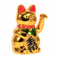Chinese Lucky Cat Wealth Waving Hand Cat Gold Maneki Neko Cute Home FengShui Decor Welcome Cat Craft Art Shop Hotel Decoration