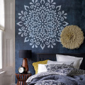 70cm - 110cm Stencils Wall Furniture Template Reusable Paint Big For Large Huge Giant Mandala Indian Arabic Ethnic Round S064