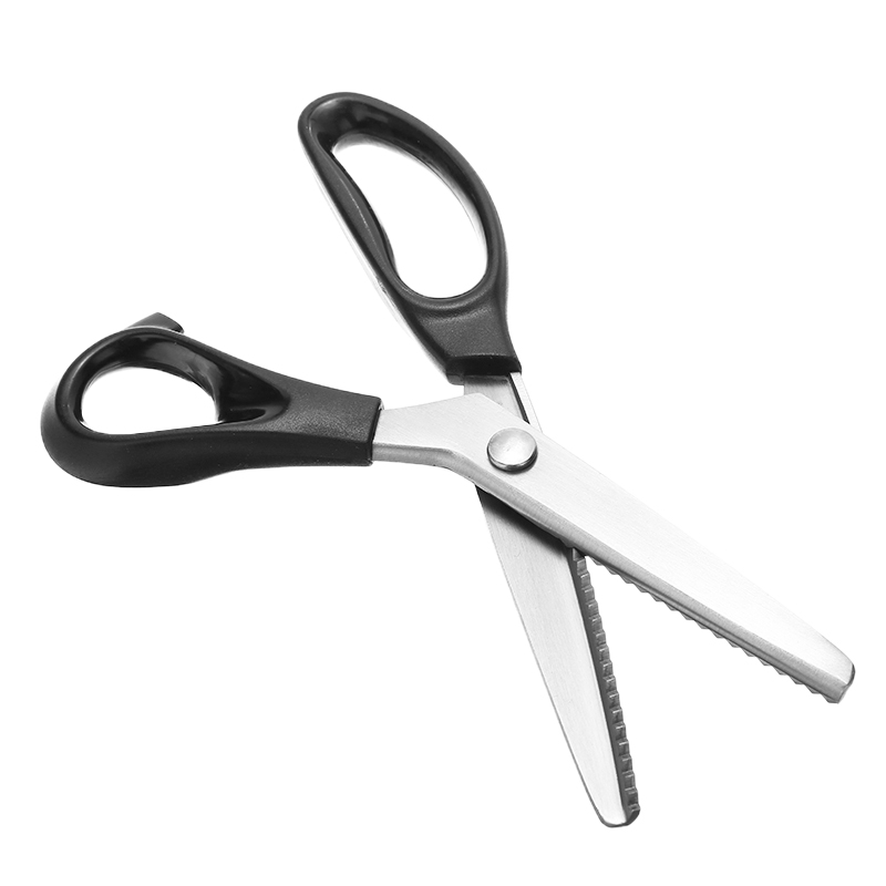 Tailor Scissors Sawtooth Triangle Scissor Paper Fabric Leather Cutting Tailor Scissors DIY Sewing Fabric Scissors