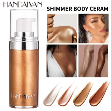 Glow Liquid Illuminator Face Body Highlighter Cream for Shimmer Skin Foundation Primer Bronzer Highlight Creamy Maquiagem TSLM1