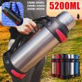 5 Colors 1200-5200ML Stainless Steel Thermos Bottle Vacuum Flasks Water Bottle Insulated Water Bottle Cup With Strap