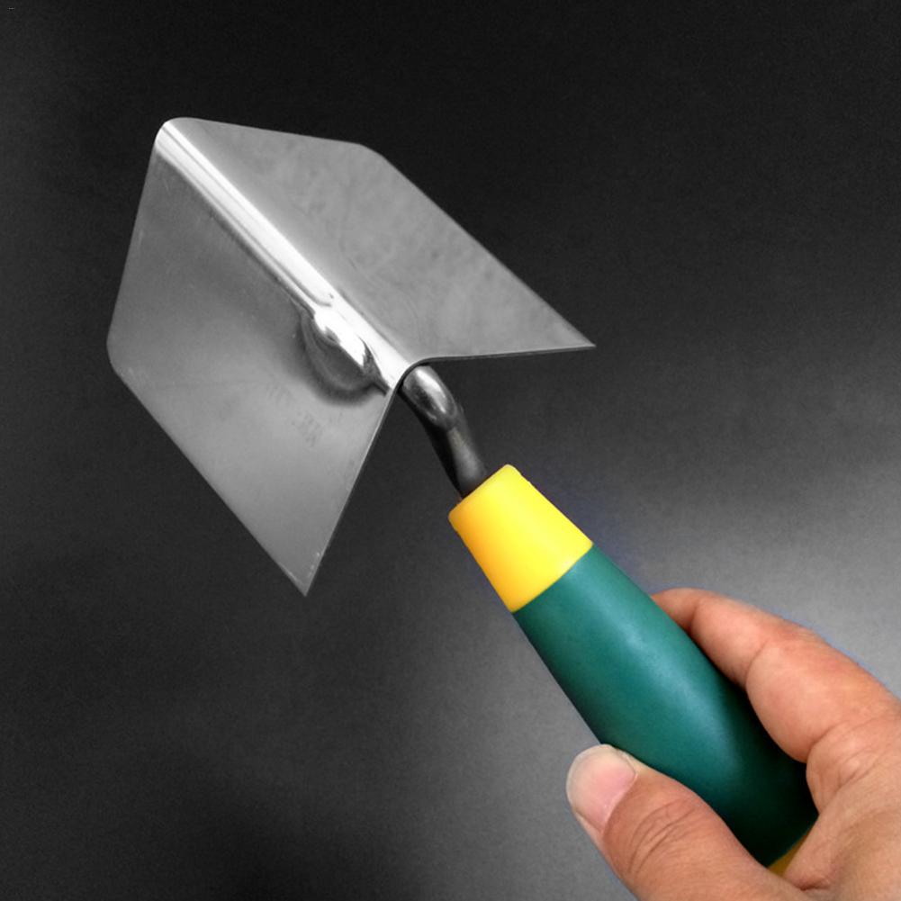 VAHIGCY High Grade Stainless Steel Corner Trowel Drywall Corner Tool Flexes For Perfect 90 Degree Corner Ergonomic Grip