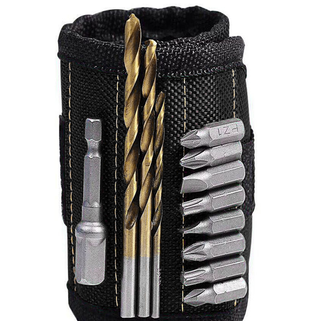 370mm Nylon Wrist Strong Magnetic Nail Screw Drill Bit Holder Wristband Holding Hand Tool Bag Bracelet Belt Car Auto Repair Kit