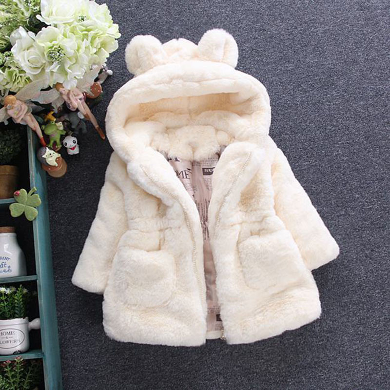 Bear Leader Baby Girls Jacket 2020 Spring Winter Jacket For Faux Fur Fleece Coat Warm Jacket Xmas Snowsuit For Girl Coat 1-4Y