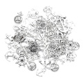 100pcs Mixed Metal Alloy Anchor Charms Pendant Accessories Jewelry Finding Vintage Charms For Jewelry Making Necklace Handmade